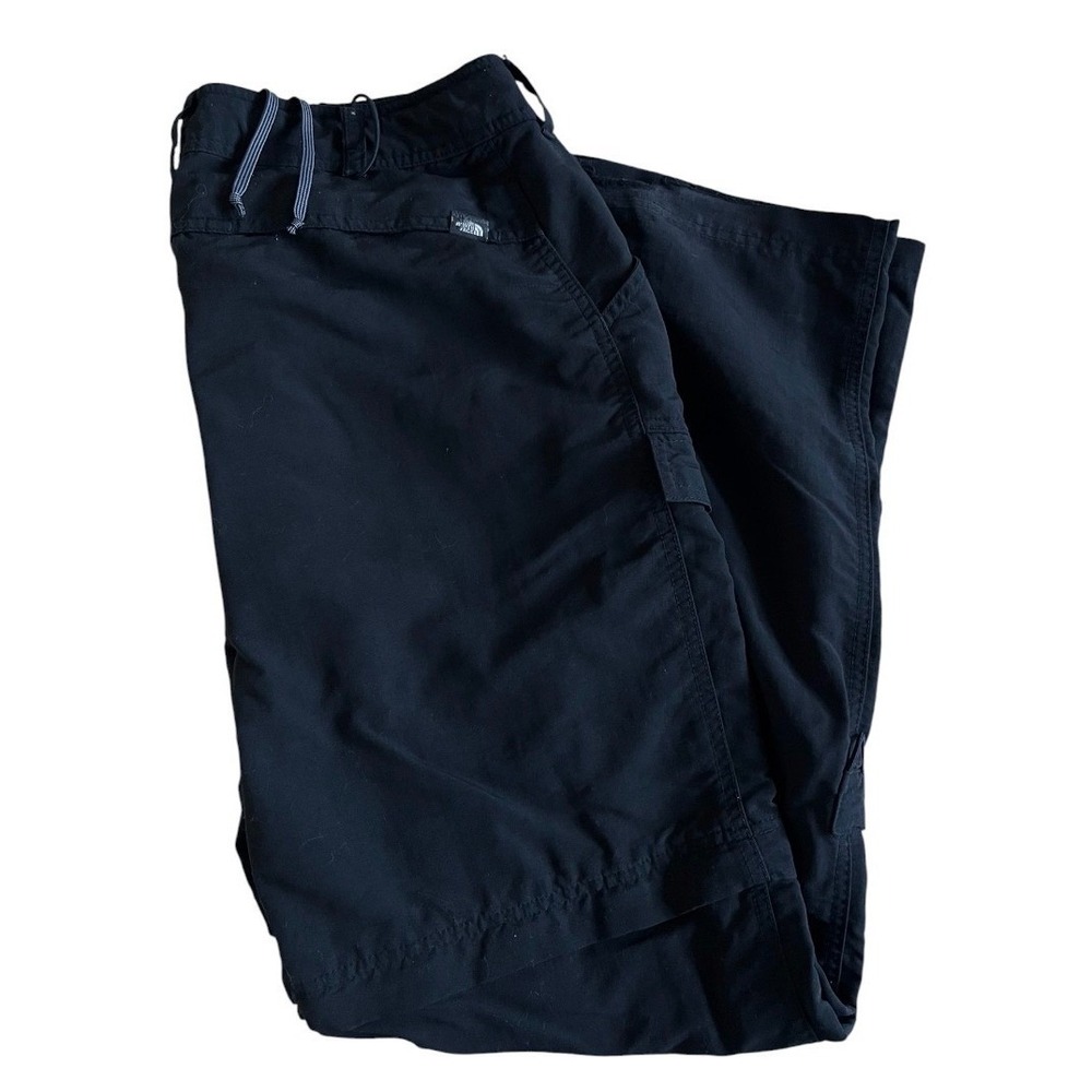 The North Face Cargo Pants Womens 10 Black Convertible Nylon Hiking Outdoor